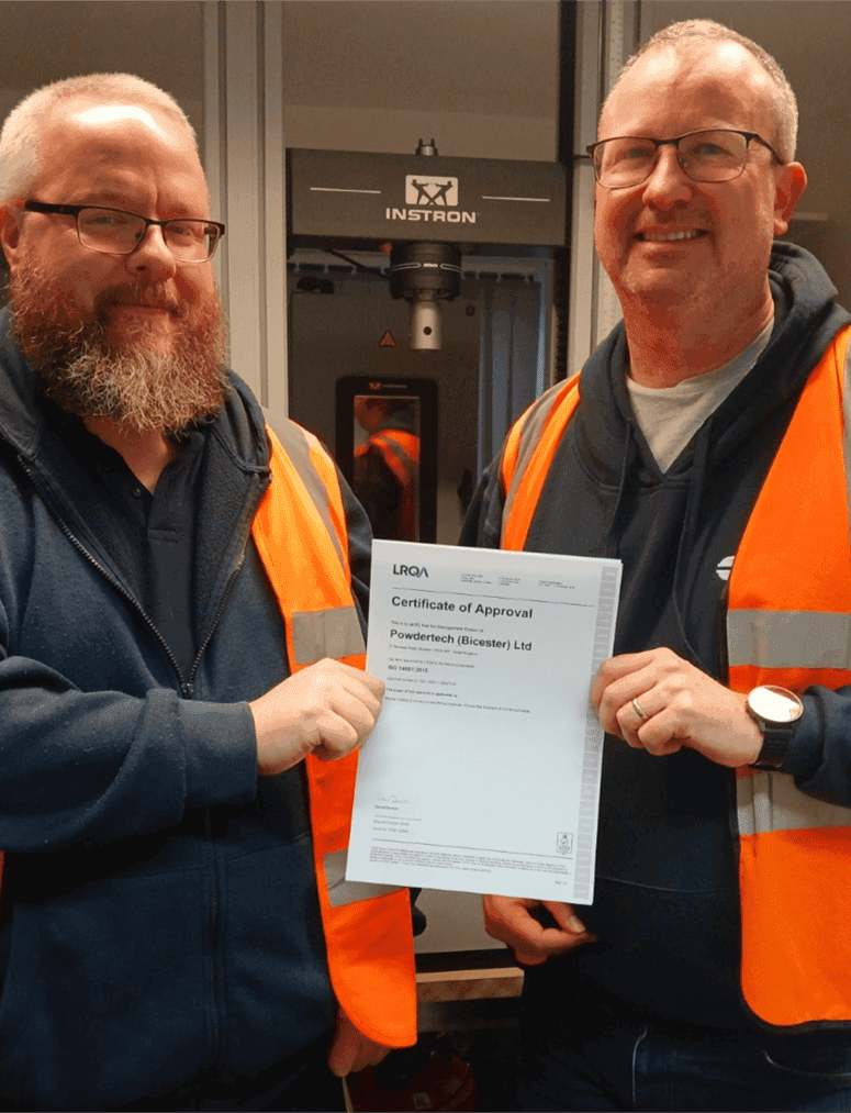 Member News: Powdertech Surface Science achieves ISO14001 certification - The Aluminium Federation