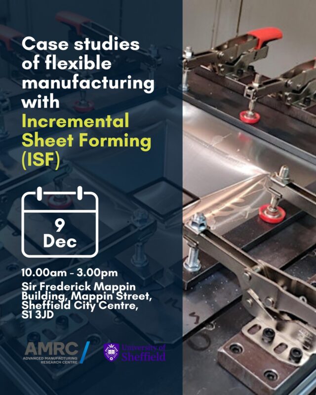 ✨ 𝐔𝐧𝐥𝐨𝐜𝐤 𝐧𝐞𝐰 𝐦𝐚𝐧𝐮𝐟𝐚𝐜𝐭𝐮𝐫𝐢𝐧𝐠 𝐩𝐨𝐬𝐬𝐢𝐛𝐢𝐥𝐢𝐭𝐢𝐞𝐬 𝐰𝐢𝐭𝐡 𝐈𝐧𝐜𝐫𝐞𝐦𝐞𝐧𝐭𝐚𝐥 𝐒𝐡𝐞𝐞𝐭 𝐅𝐨𝐫𝐦𝐢𝐧𝐠 (𝐈𝐒𝐅)!
ALFED members are invited to a hands-on workshop hosted by @theuniversityofsheffield & @the_amrc.📅 9th December 2025
⏰ 10am – 3pm
📍 Sir Frederick Mappin Building, SheffieldLearn how ISF enables flexible, low-volume production of complex shapes—no moulds or dies needed. Hear from UK experts, explore case studies, and discover how ISF can cut costs & increase capability.🔗 Register via the link in bio!#IncrementalSheetForming #ISF #ManufacturingInnovation #Engineering #AMRC #UniOfSheffield #AluminiumIndustry #ALFED