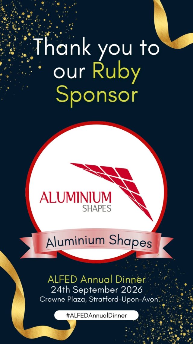 🌟 Ruby Sponsor Announcement! Aluminium Shapes Ltd joins us for the 2026 #ALFEDAnnualDinner!
Celebrating 40 years, they deliver precision-cut aluminium solutions across automotive, construction & engineering. ⚡
📅 24 Sept 2026 | 📍 Crowne Plaza, Stratford-Upon-Avon
🎟️ Earlybird tickets until 30 Jan – grab yours now by tapping the link in our bio!
Big thanks to Aluminium Shapes for supporting this unmissable industry night! 🙌
#RubySponsor #AluminiumShapes #UKAluminium #Networking #IndustryPartners